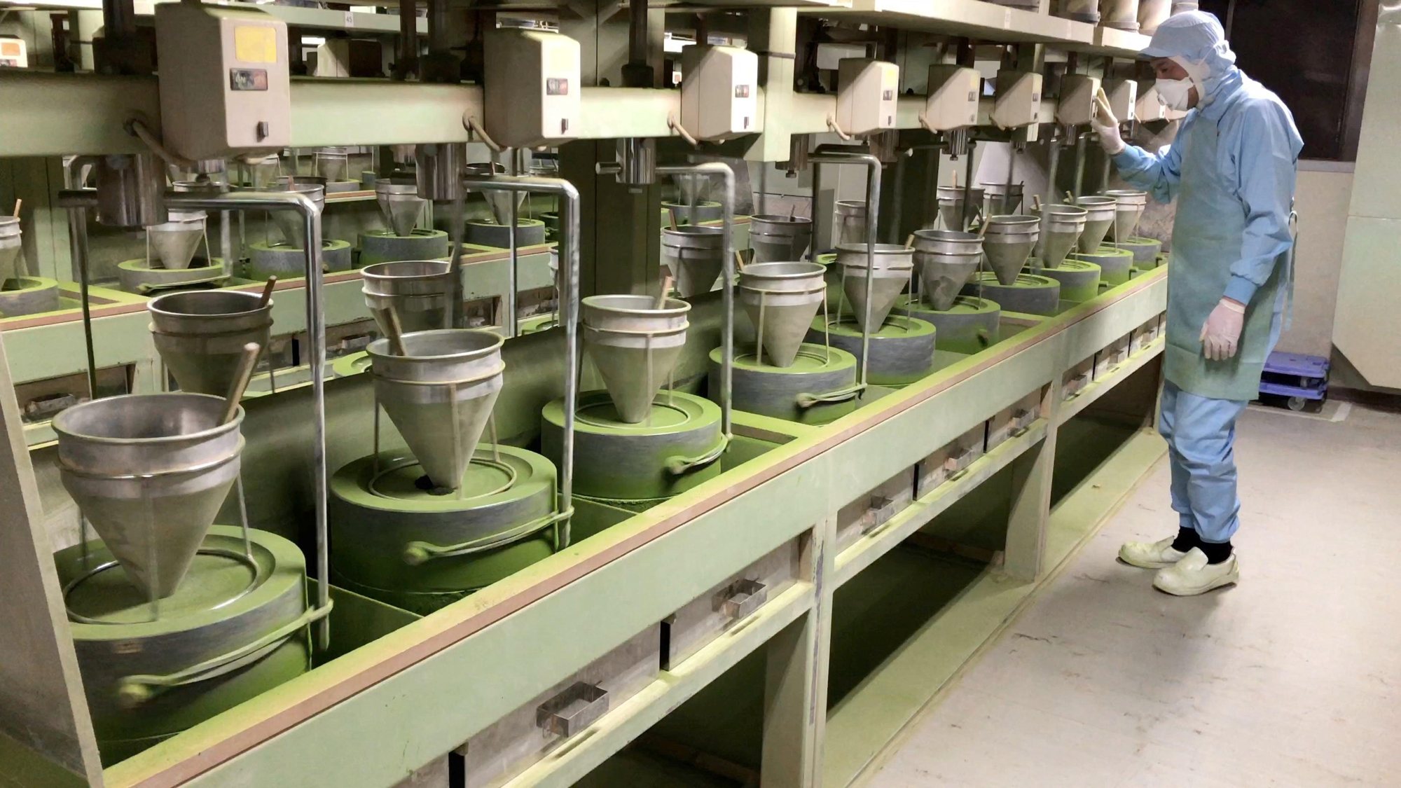 The Matcha grinding room.